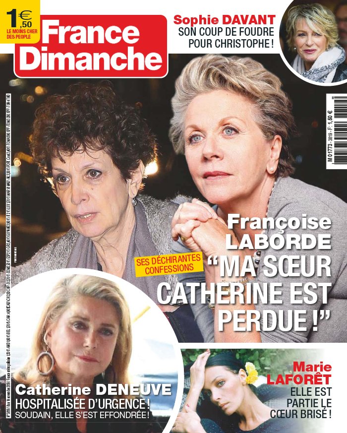 France Dimanche 08 novembre 2019 Abonnement France Dimanche Pas Cher avec le BOUQUET ePresse.fr