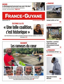 France-Guyane l'hebdo N°23 du 23 avril 2021 à télécharger sur iPad