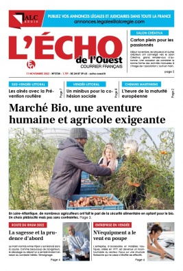 l'Echo de l'Ouest N°3724 du 11 novembre 2022 à télécharger sur iPad
