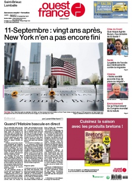 Ouest-France N°20210911 du 11 septembre 2021 à télécharger sur iPad