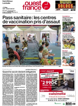 Ouest-France N°20210716 du 16 juillet 2021 à télécharger sur iPad