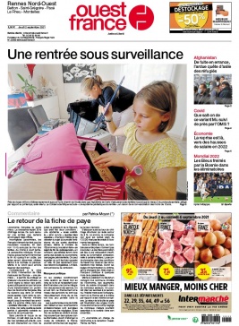 Ouest-France N°20210902 du 02 septembre 2021 à télécharger sur iPad