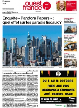 Ouest-France N°20211005 du 05 octobre 2021 à télécharger sur iPad