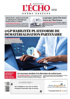 Lisez L'Echo Drôme-Ardèche du 11 janvier 2025 sur ePresse.fr