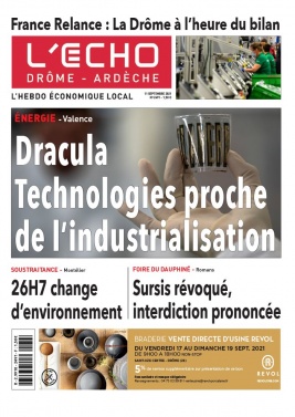 L'Echo Drôme-Ardèche N°2491 du 11 septembre 2021 à télécharger sur iPad