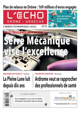 L'Echo Drôme-Ardèche N°2483 du 17 juillet 2021 à télécharger sur iPad