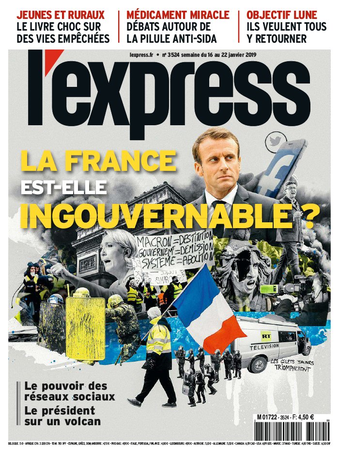 L'Express 16 janvier 2019 L'Express N°3524 du 16 janvier 2019 à télécharger sur iPad