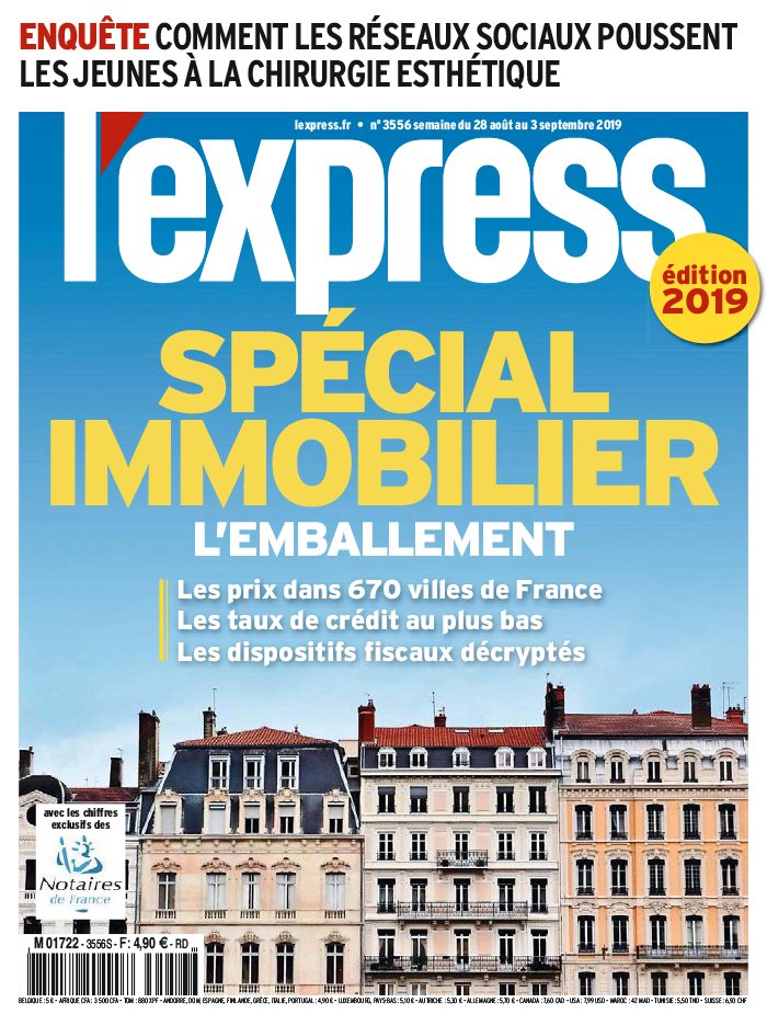 L'Express 28 août 2019 L'Express N°3556 du 28 août 2019 à télécharger sur iPad