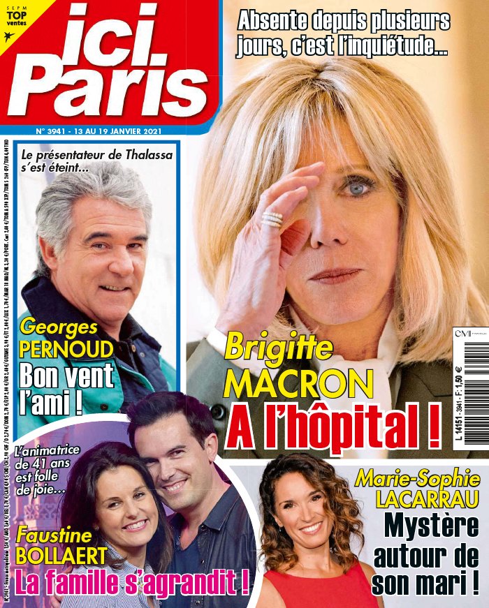 Ici Paris 13 janvier 2021 Ici Paris N°3941 du 13 janvier 2021 à télécharger sur iPad