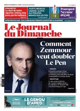Le Journal du dimanche 19 septembre 2021 Abonnement Journal du Dimanche Pas Cher avec le BOUQUET ePresse.fr