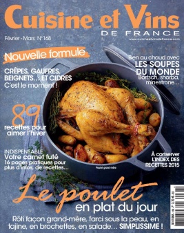 Cuisine et Vins de France N°168 du 14 janvier 2016 à télécharger sur iPad