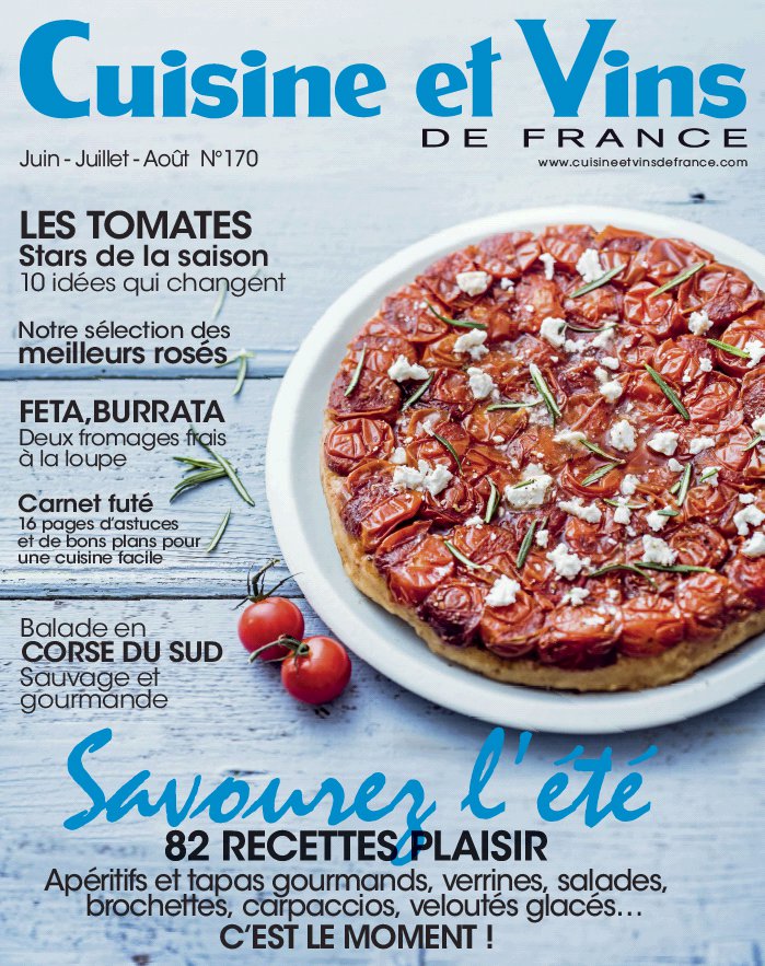 Cuisine et Vins de France N°170 du 26 mai 2016 à télécharger sur iPad