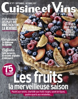 Cuisine et Vins de France N°177 du 22 août 2017 à télécharger sur iPad