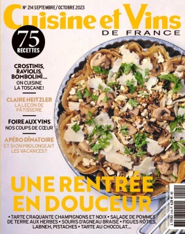 Cuisine et Vins de France 30 août 2023 Abonnement Cuisine et Vins de France Pas Cher BOUQUET ePresse.fr