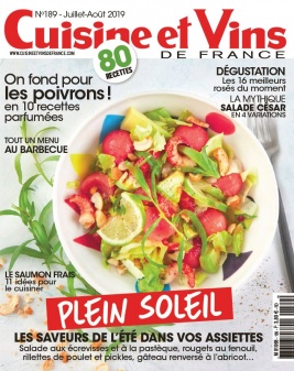 Cuisine et Vins de France N°189 du 03 juillet 2019 à télécharger sur iPad
