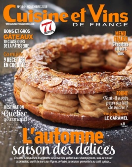 Cuisine et Vins de France N°184 du 10 octobre 2018 à télécharger sur iPad