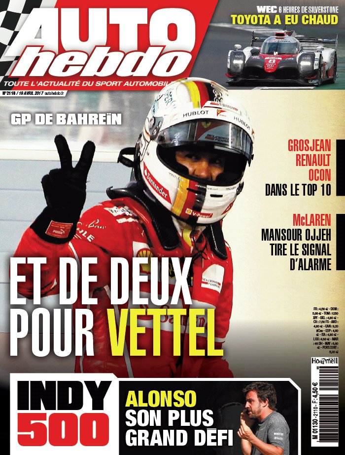 AUTOhebdo N°2110 du 19 avril 2017 à télécharger sur iPad