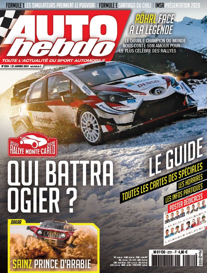 AUTOhebdo 22 janvier 2020 Abonnement AutoHebdo Pas Cher avec le BOUQUET ePresse.fr