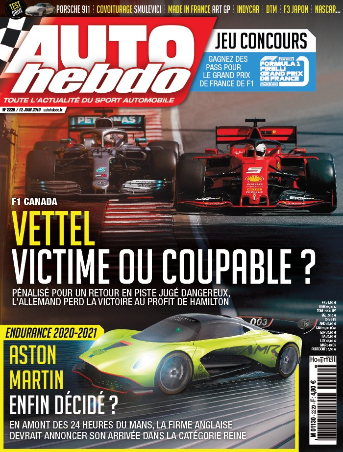 AUTOhebdo 12 juin 2019 AUTOhebdo N°2220 du 12 juin 2019 à télécharger sur iPad