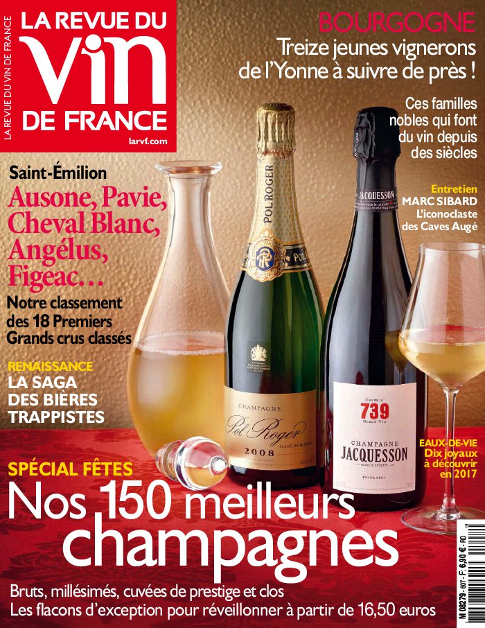 La Revue du Vin de France N°607 du 25 novembre 2016 à télécharger sur iPad