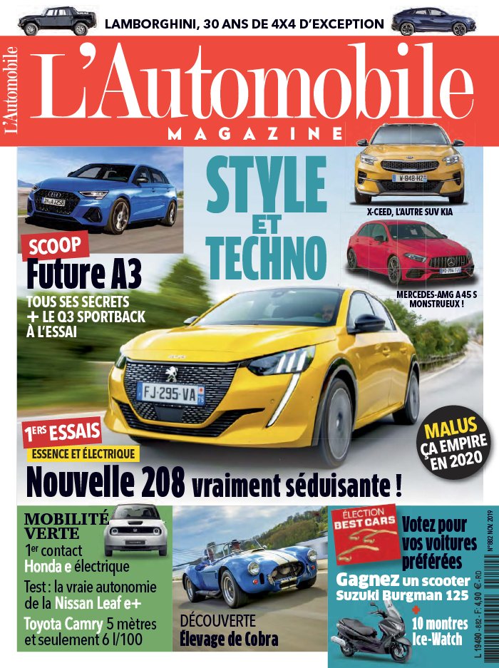 L'Automobile Magazine 10 octobre 2019 L'Automobile Magazine N°882 du 10 octobre 2019 à télécharger sur iPad