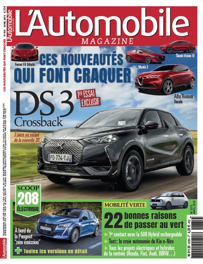 L'Automobile Magazine 14 mars 2019 L'Automobile Magazine N°875 du 14 mars 2019 à télécharger sur iPad