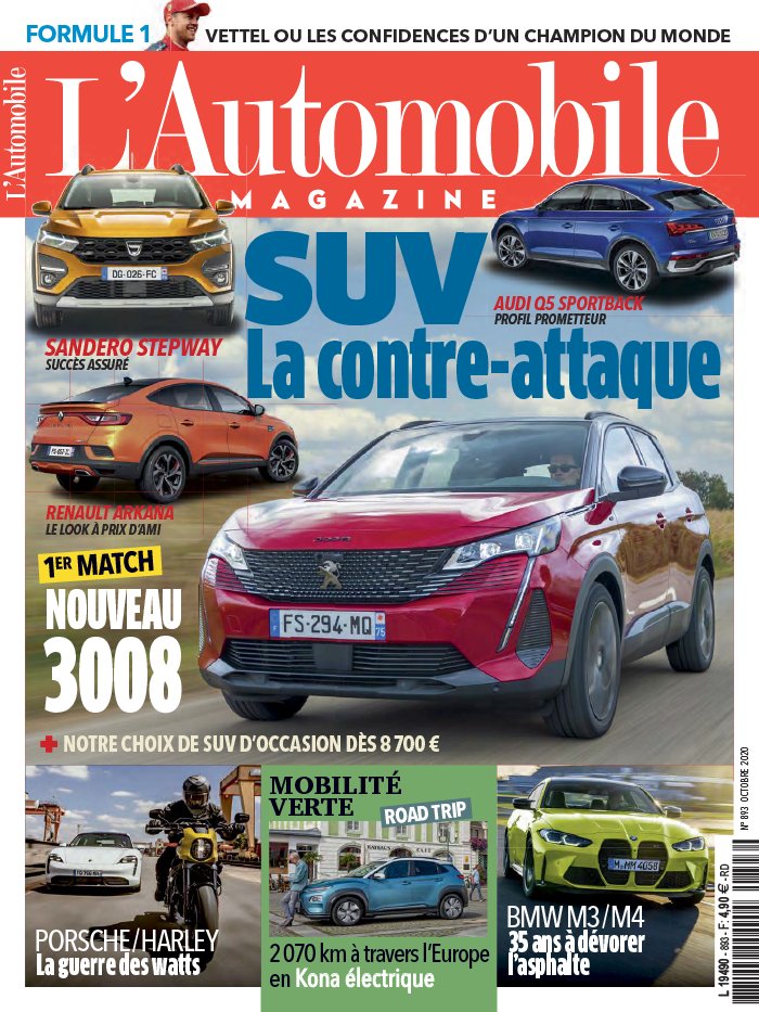 L'Automobile Magazine 08 octobre 2020 Abonnement L'Automobile Magazine Pas Cher avec le BOUQUET ePresse.fr