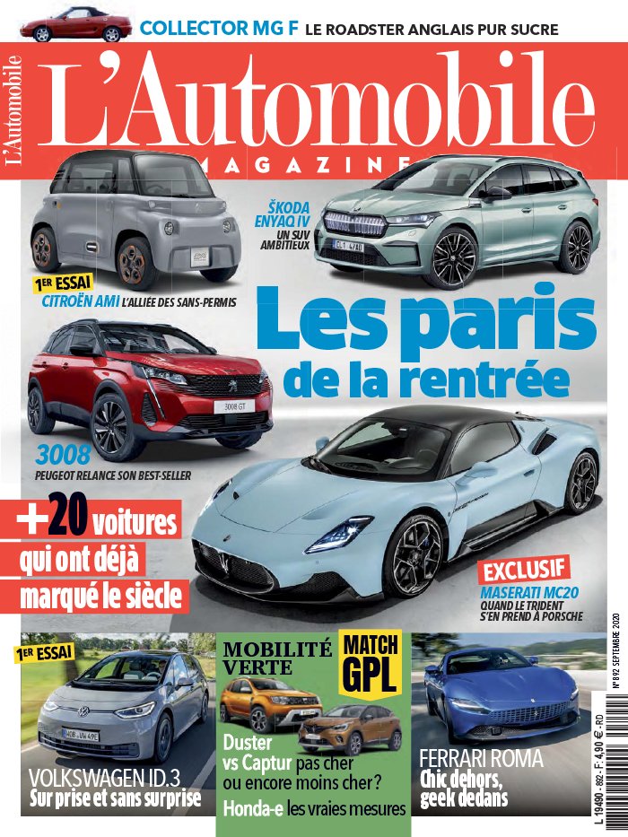 L'Automobile Magazine 11 septembre 2020 Abonnement L'Automobile Magazine Pas Cher avec le BOUQUET ePresse.fr