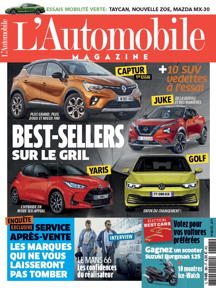 L'Automobile Magazine 08 novembre 2019 Abonnement L'Automobile Magazine Pas Cher avec le BOUQUET ePresse.fr