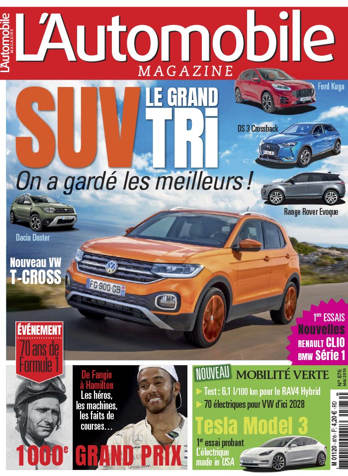 L'Automobile Magazine 11 avril 2019 L'Automobile Magazine N°876 du 11 avril 2019 à télécharger sur iPad