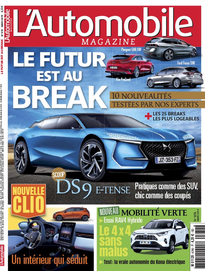 L'Automobile Magazine 14 février 2019 L'Automobile Magazine N°874 du 14 février 2019 à télécharger sur iPad
