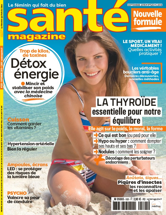 Santé Magazine 01 août 2019 Abonnement Santé Mag Pas Cher avec le BOUQUET À LA CARTE ePresse.fr