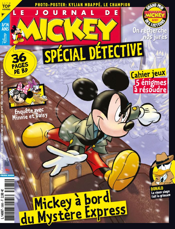 Le Journal de Mickey 03 mars 2021 Abonnement Le Journal de Mickey Pas Cher avec le BOUQUET ePresse.fr