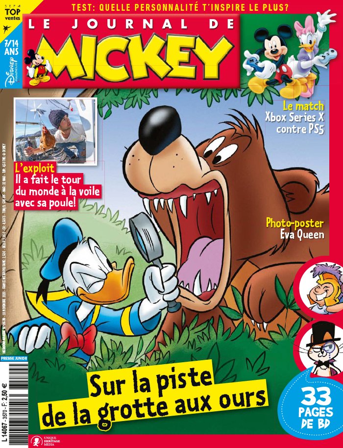 Le Journal de Mickey 18 novembre 2020 Abonnement Le Journal de Mickey Pas Cher avec le BOUQUET ePresse.fr