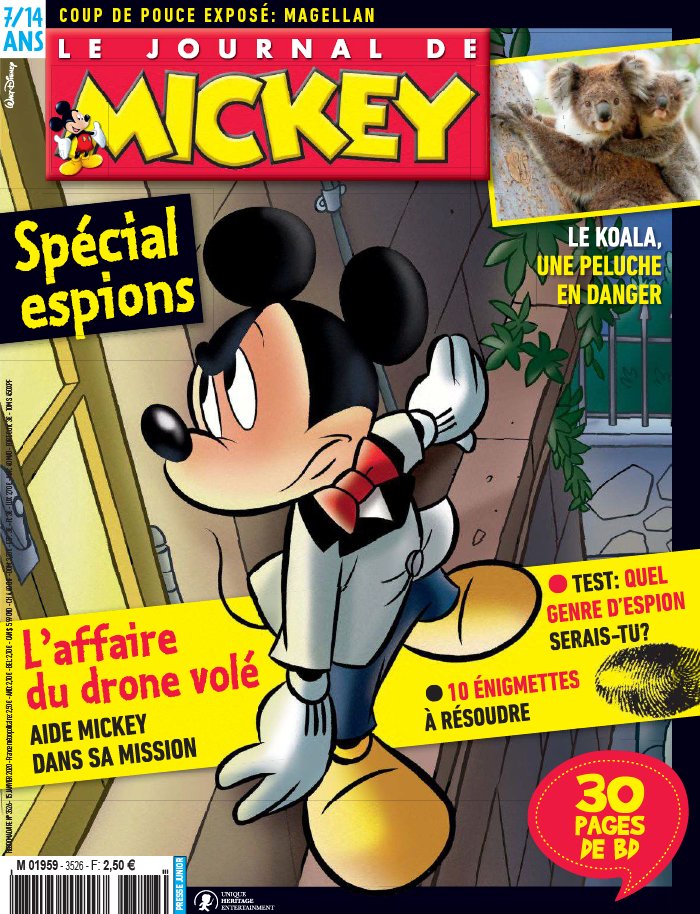 Le Journal de Mickey 15 janvier 2020 Abonnement Le Journal de Mickey Pas Cher avec le BOUQUET ePresse.fr