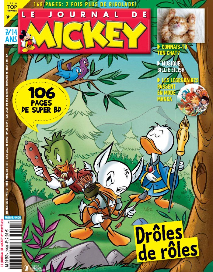 Le Journal de Mickey 01 avril 2020 Abonnement Le Journal de Mickey Pas Cher avec le BOUQUET ePresse.fr