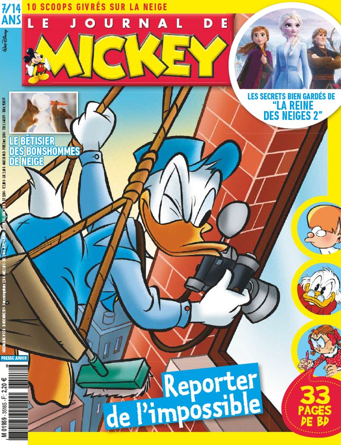 Le Journal de Mickey 20 novembre 2019 Abonnement Le Journal de Mickey Pas Cher avec le BOUQUET ePresse.fr