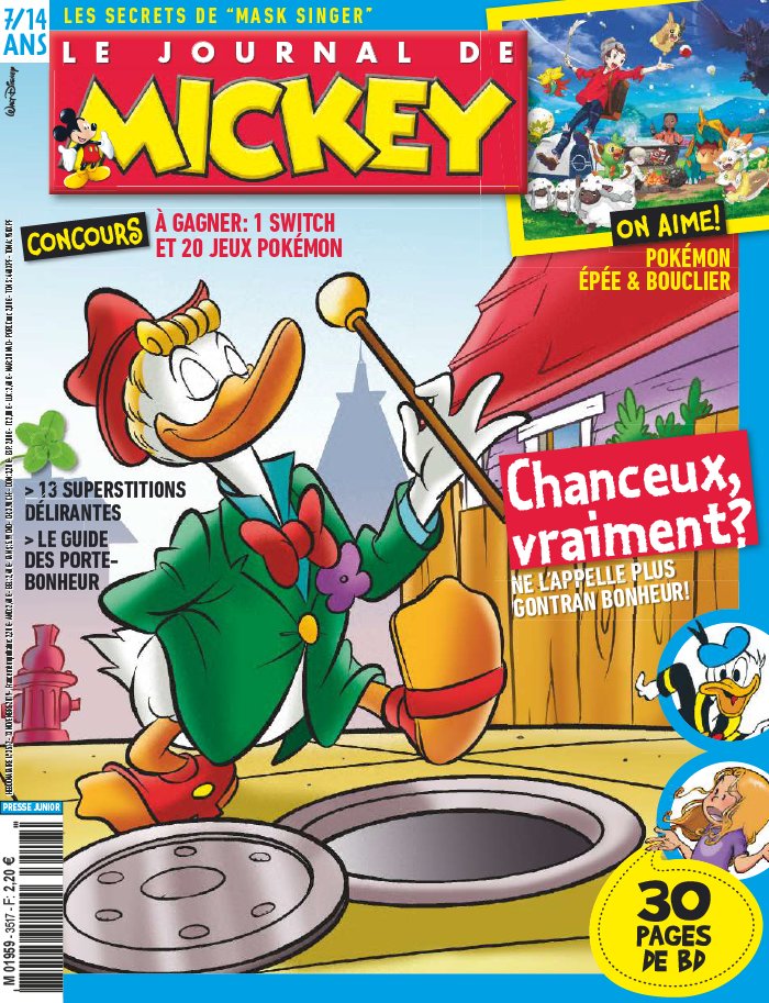 Le Journal de Mickey 13 novembre 2019 Abonnement Le Journal de Mickey Pas Cher avec le BOUQUET ePresse.fr