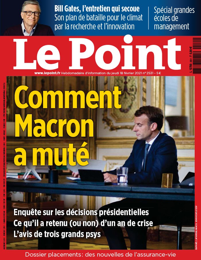 Le Point 18 février 2021 Le Point N°2531 du 18 février 2021 à télécharger sur iPad