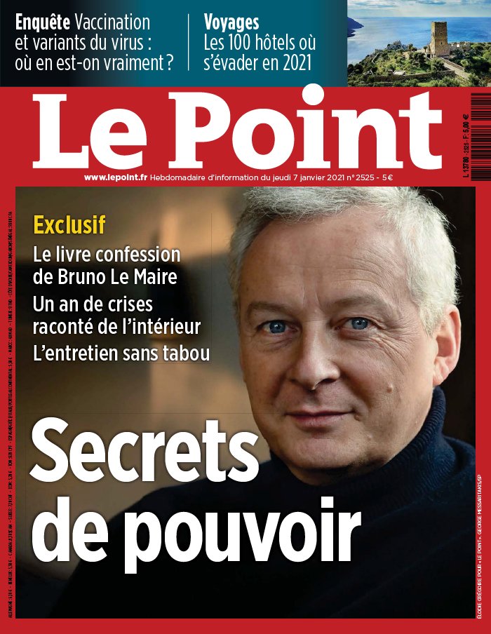 Le Point 07 janvier 2021 Le Point N°2525 du 07 janvier 2021 à télécharger sur iPad