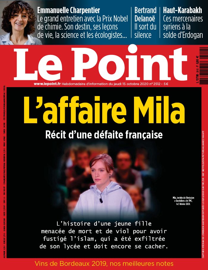 Le Point 15 octobre 2020 Le Point N°2512 du 15 octobre 2020 à télécharger sur iPad