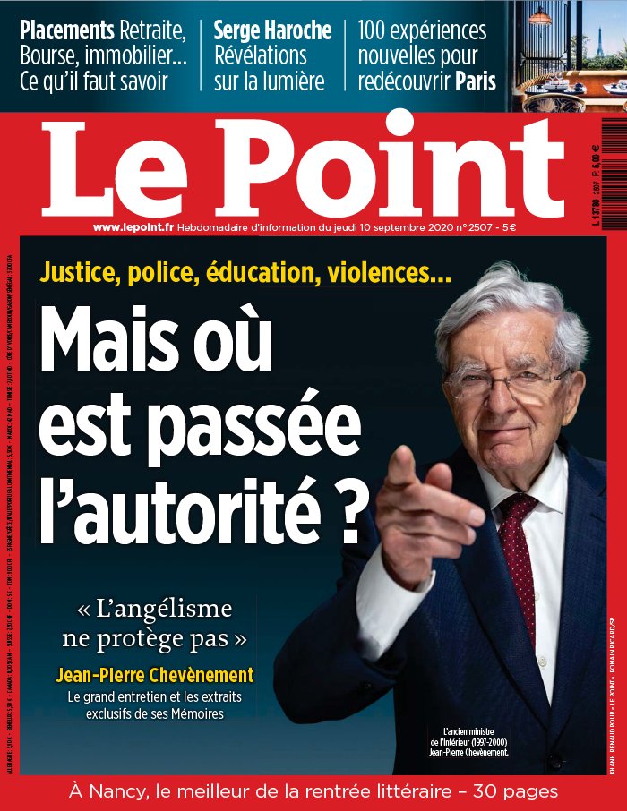 Le Point 10 septembre 2020 Le Point N°2507 du 10 septembre 2020 à télécharger sur iPad