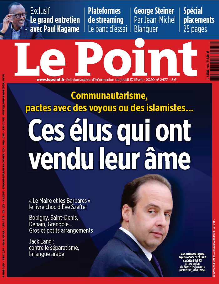 Le Point 13 février 2020 Le Point N°2477 du 13 février 2020 à télécharger sur iPad