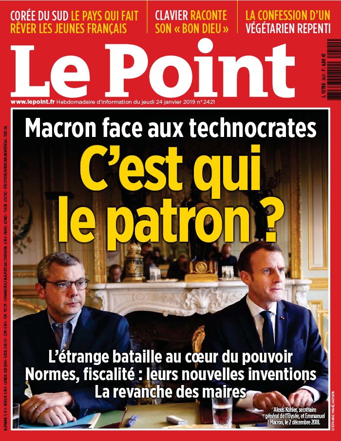 Le Point 24 janvier 2019 Le Point N°2421 du 24 janvier 2019 à télécharger sur iPad