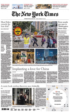 The New York Times International Edition 26 février 2021 The New York Times International Edition N°20210226 du 26 février 2021 à télécharger sur iPad