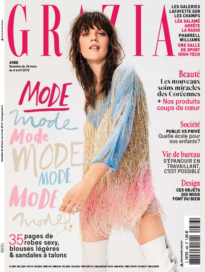 Grazia 29 mars 2019 Grazia N°486 du 29 mars 2019 à télécharger sur iPad