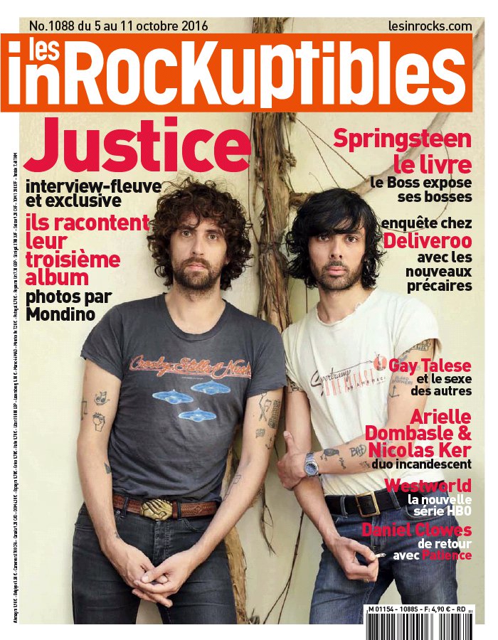 Les Inrockuptibles N°1088 du 05 octobre 2016 à télécharger sur iPad